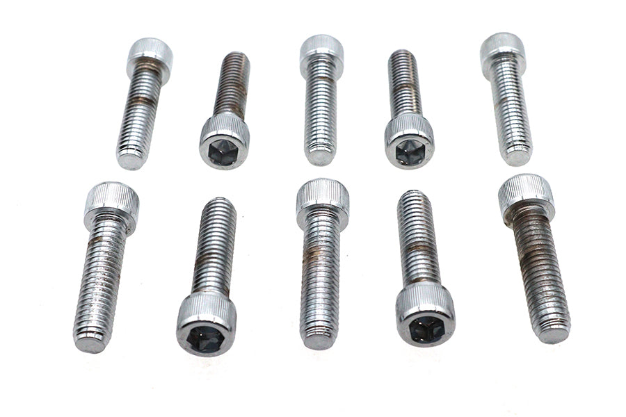 Allen Socket Cap Bolt Knurled Chrome 3/8 inch X 1-1/2 inch