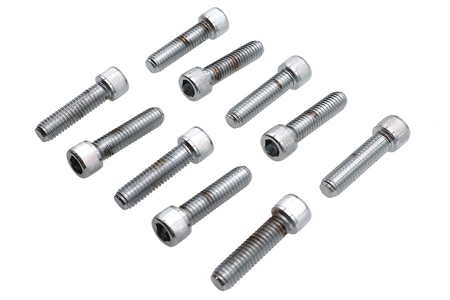 Allen Socket Cap Bolt Knurled Chrome 3/8 inch X 1-1/2 inch