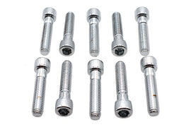 Allen Socket Cap Bolt Knurled Chrome 3/8 inch X 1-3/4 inch