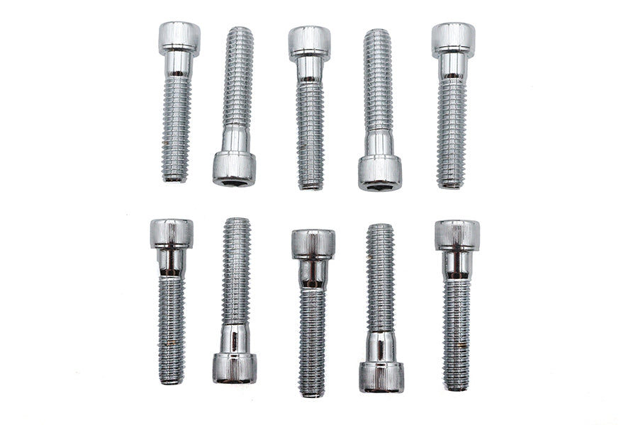 Allen Socket Cap Bolt Knurled Chrome 3/8 inch X 1-3/4 inch