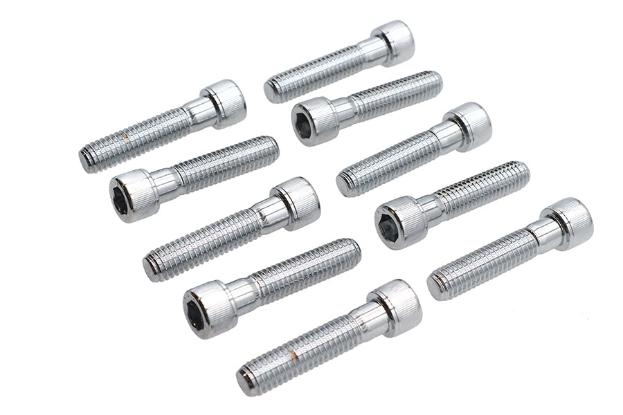 Allen Socket Cap Bolt Knurled Chrome 3/8 inch X 1-3/4 inch