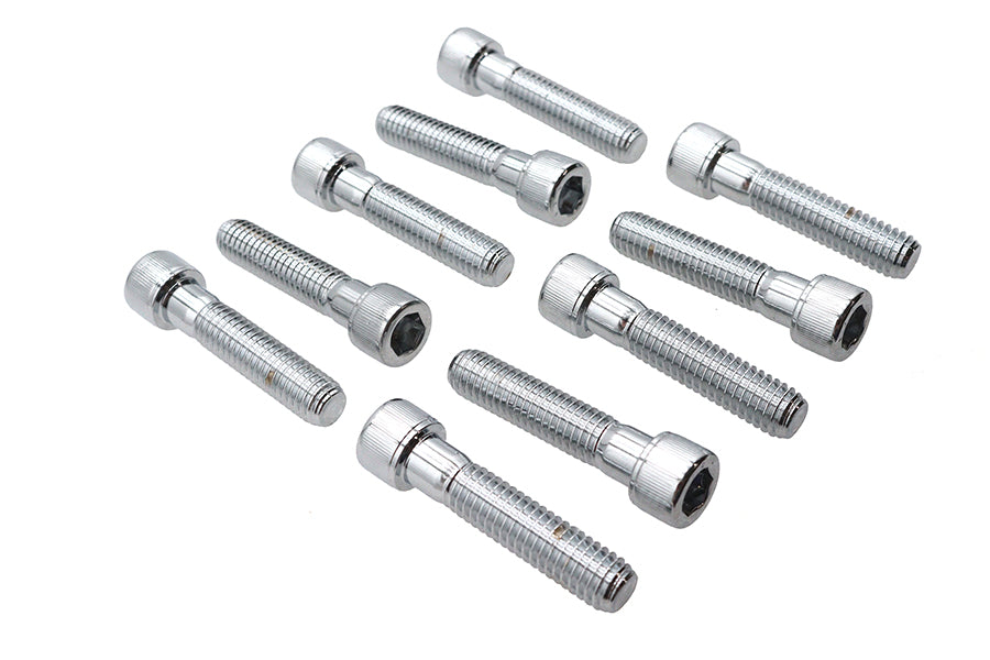 Allen Socket Cap Bolt Knurled Chrome 3/8 inch X 1-3/4 inch
