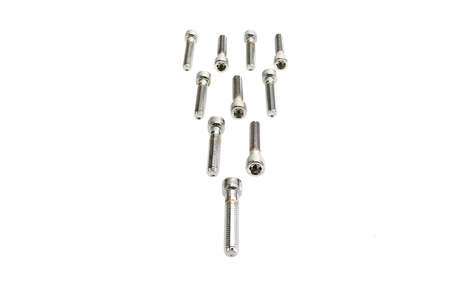 Allen Socket Cap Bolt Knurled Chrome 3/8 inch X 2 inch