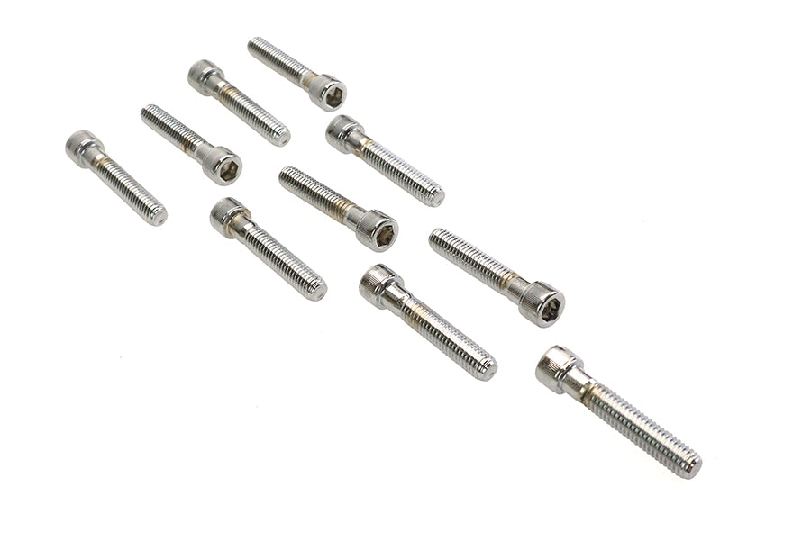 Allen Socket Cap Bolt Knurled Chrome 3/8 inch X 2 inch