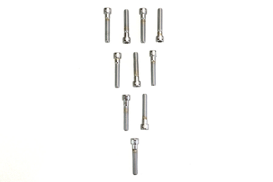 Allen Socket Cap Bolt Knurled Chrome 3/8 inch X 2 inch