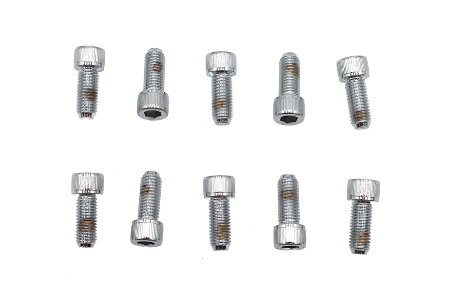 Allen Socket Cap Bolt Knurled Chrome 1/4 inch x 5/8 inch