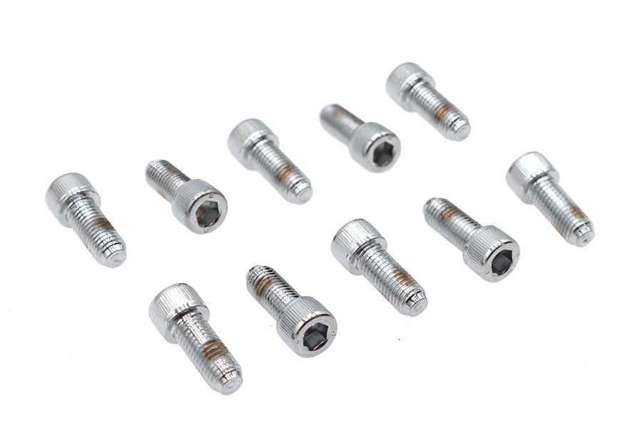 Allen Socket Cap Bolt Knurled Chrome 1/4 inch x 5/8 inch