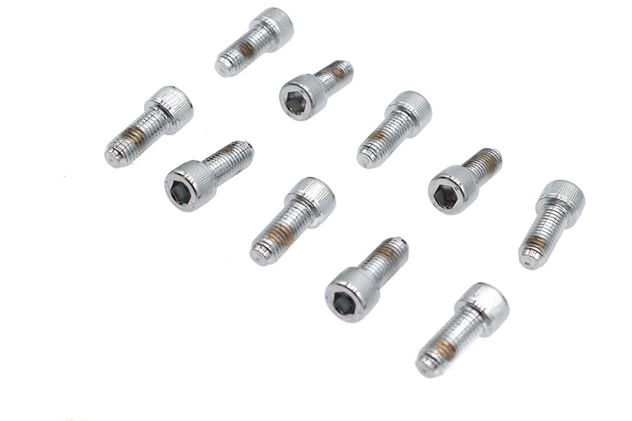 Allen Socket Cap Bolt Knurled Chrome 1/4 inch x 5/8 inch