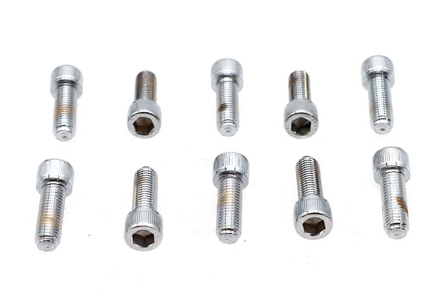 Allen Socket Cap Bolt Knurled Chrome 5/16 inch X 7/8 inch