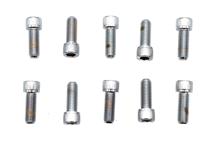 Allen Socket Cap Bolt Knurled Chrome 5/16 inch X 7/8 inch