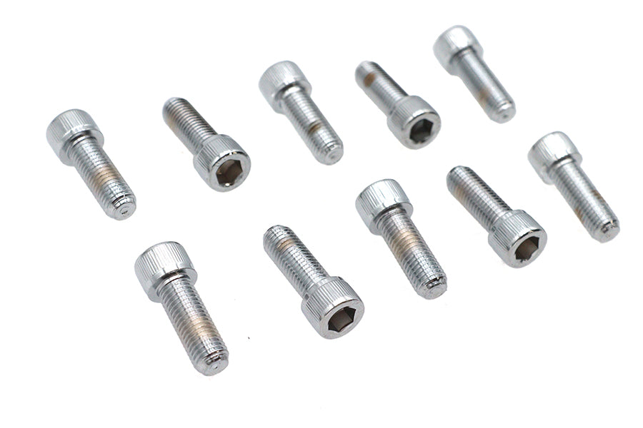 Allen Socket Cap Bolt Knurled Chrome 5/16 inch X 7/8 inch