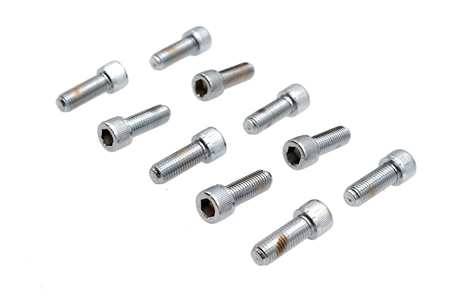 Allen Socket Cap Bolt Knurled Chrome 5/16 inch X 7/8 inch