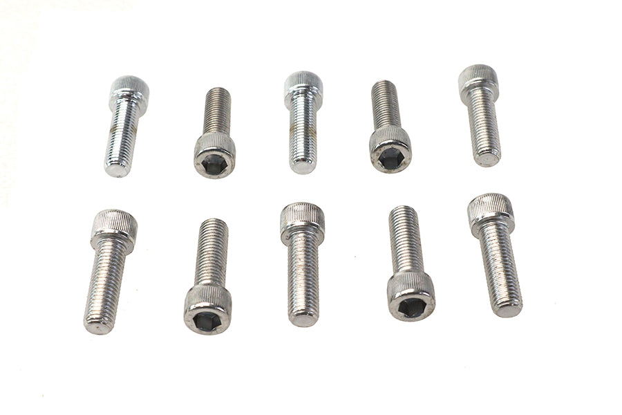 Allen Socket Cap Bolt Knurled Chrome 5/16 inch X 1 inch