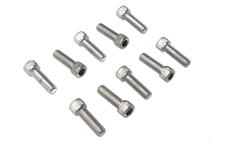 Allen Socket Cap Bolt Knurled Chrome 5/16 inch X 1 inch