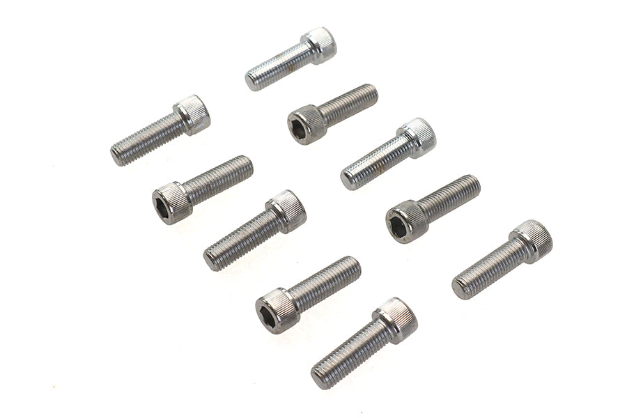 Allen Socket Cap Bolt Knurled Chrome 5/16 inch X 1 inch