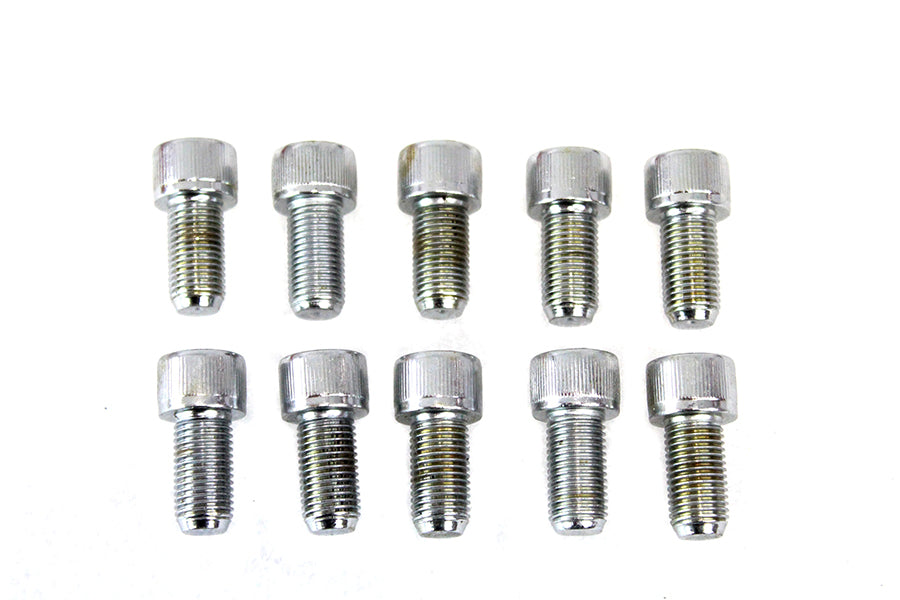 Allen Socket Cap Bolt Knurled Chrome 3/8 inch-24 X 3/4 inch