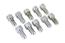 Load image into Gallery viewer, Allen Socket Cap Bolt Knurled Chrome 3/8 inch-24 X 3/4 inch