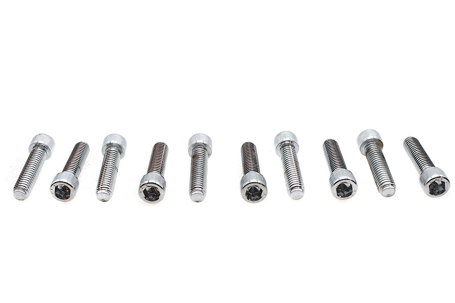 Allen Socket Cap Bolt Knurled Chrome 3/8 inch X 1-1/2 inch