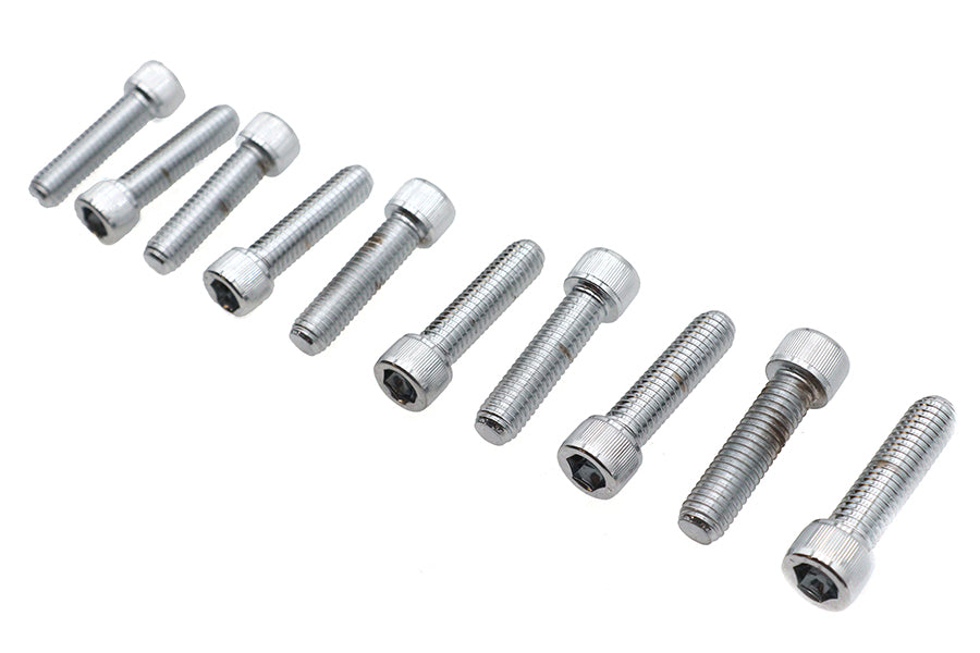 Allen Socket Cap Bolt Knurled Chrome 3/8 inch X 1-1/2 inch