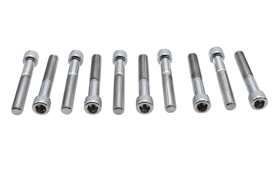 Allen Socket Cap Bolt Knurled Chrome 3/8 inch X 2-1/2 inch