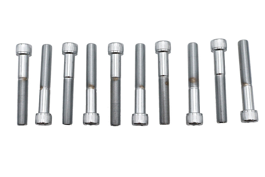 Allen Socket Cap Bolt Knurled Chrome 3/8 inch X 2-1/2 inch