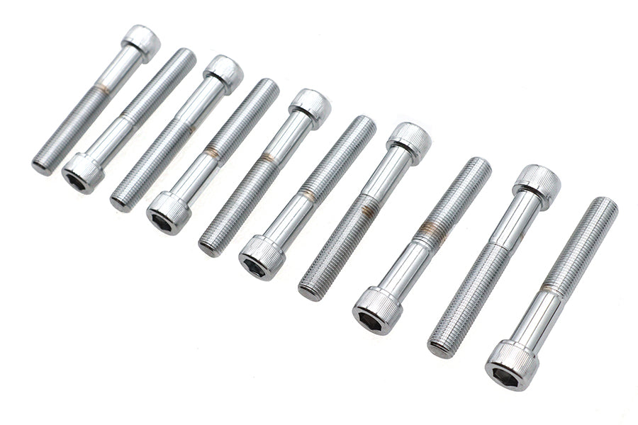 Allen Socket Cap Bolt Knurled Chrome 3/8 inch X 2-1/2 inch