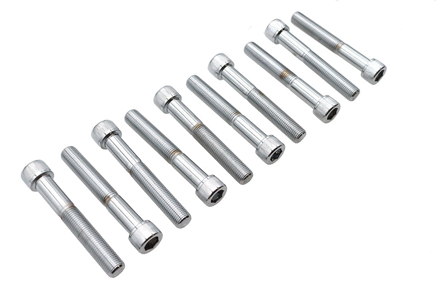Allen Socket Cap Bolt Knurled Chrome 3/8 inch X 2-1/2 inch