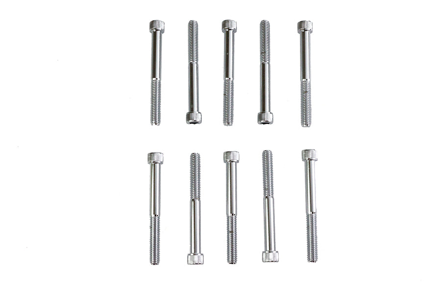 Allen Socket Cap Bolt Knurled Chrome 3/8 inch X 3-1/2 inch