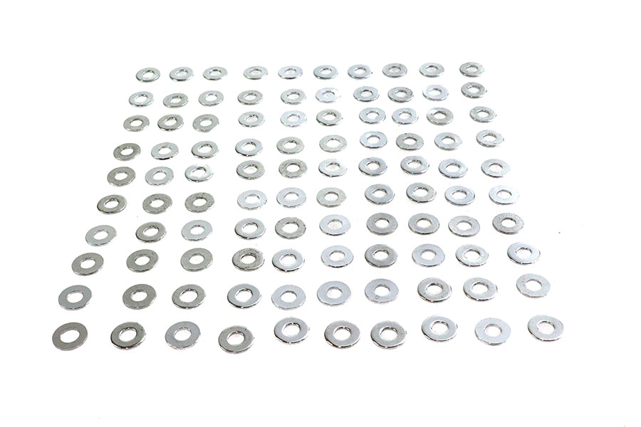 Chrome Flat Washers 1/4 inch Inner Diameter