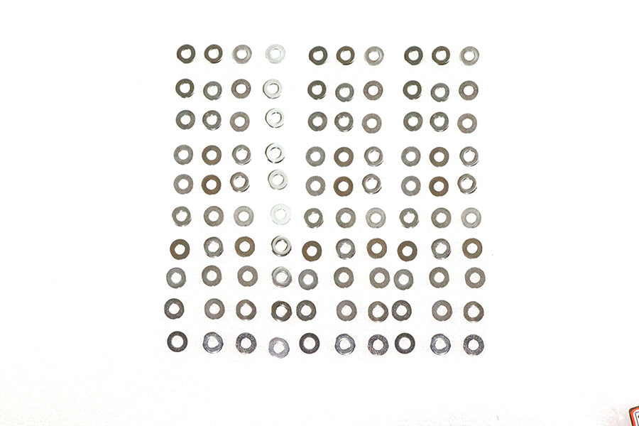 Chrome Flat Washers 1/4 inch Inner Diameter