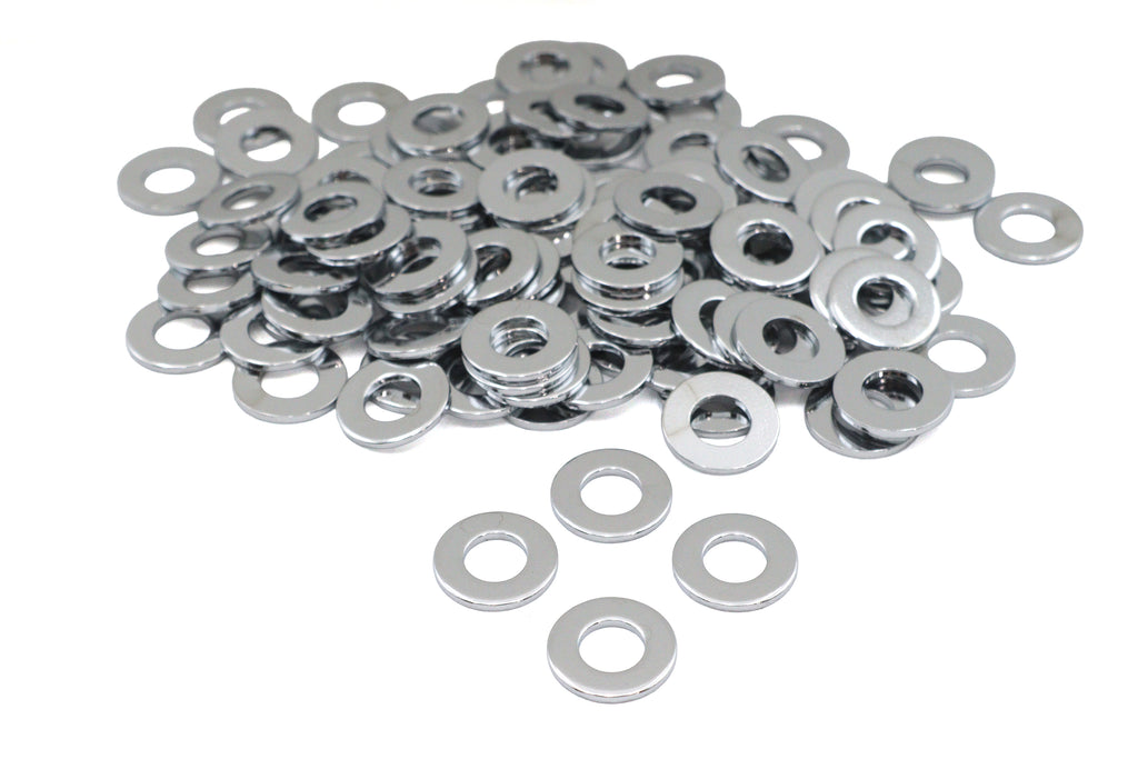 Chrome Flat Washers 5/16 inch Inner Diameter