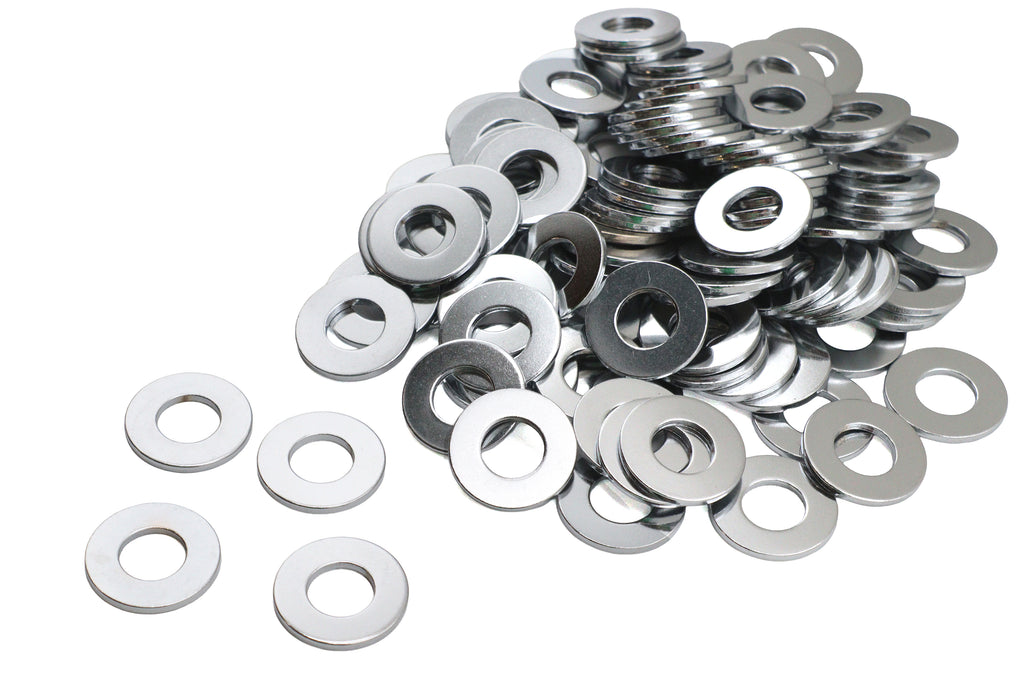 Chrome Flat Washers 1/2 inch Inner Diameter