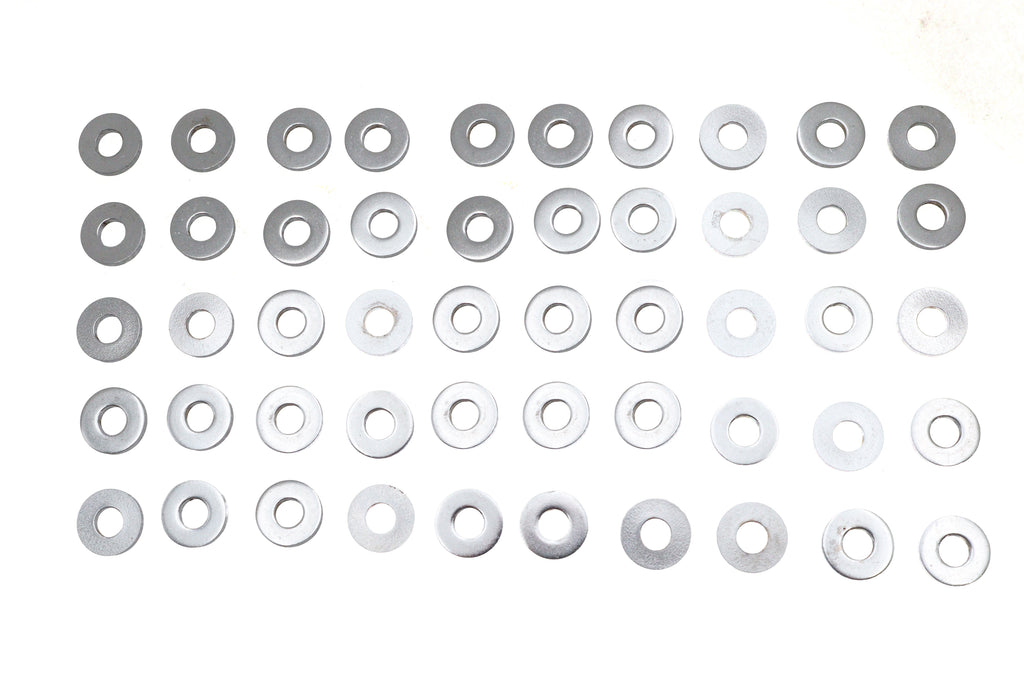 Chrome Flat Washers 1/4 inch, Extra Thick