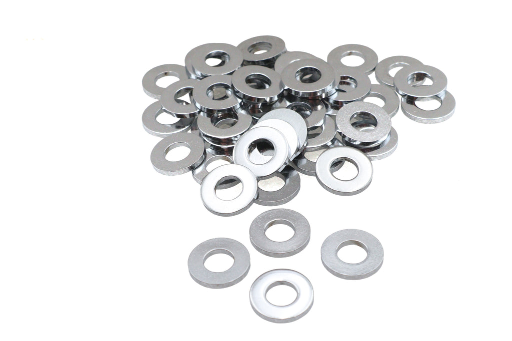 Chrome Flat Washers 3/8 inch, Extra Thick