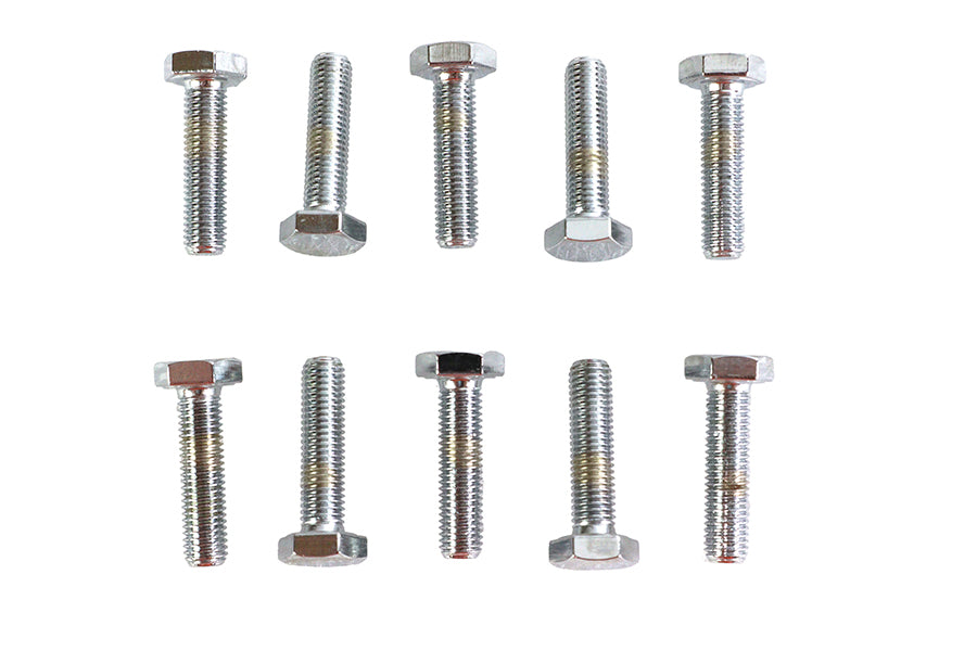 Hex Cap Bolts Chrome 1/4 inch-28 X 1 inch