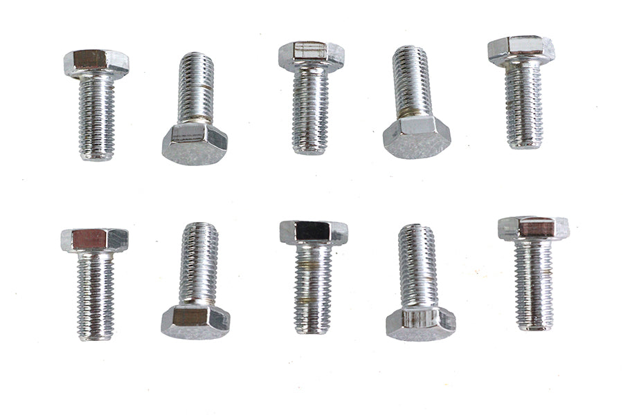 Hex Cap Bolts Chrome 5/16 inch x 3/4 inch