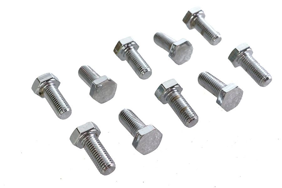 Hex Cap Bolts Chrome 5/16 inch x 3/4 inch
