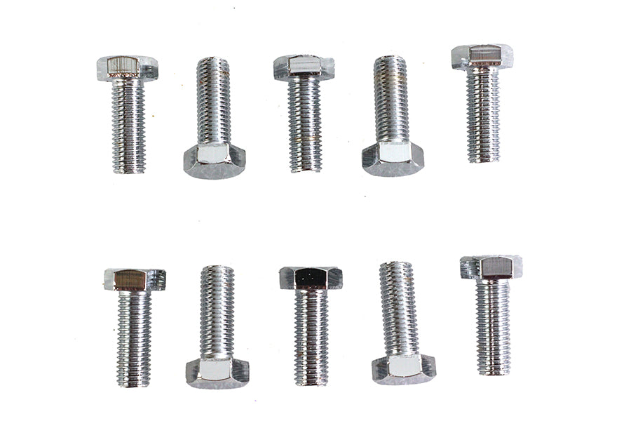 Hex Cap Bolts Chrome 5/16 inch x 7/8 inch