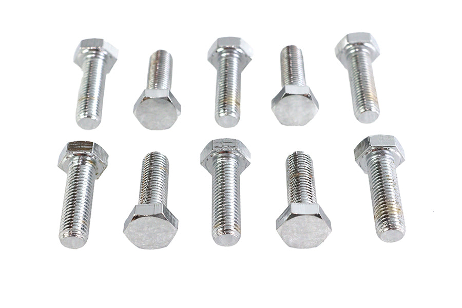 Hex Cap Bolts Chrome 5/16 inch x 1 inch