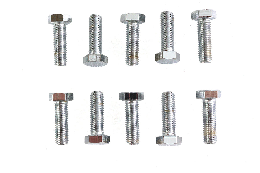 Hex Cap Bolts Chrome 5/16 inch x 1 inch
