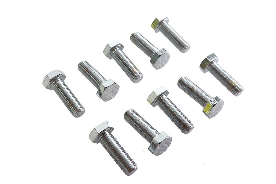 Hex Cap Bolts Chrome 5/16 inch x 1 inch
