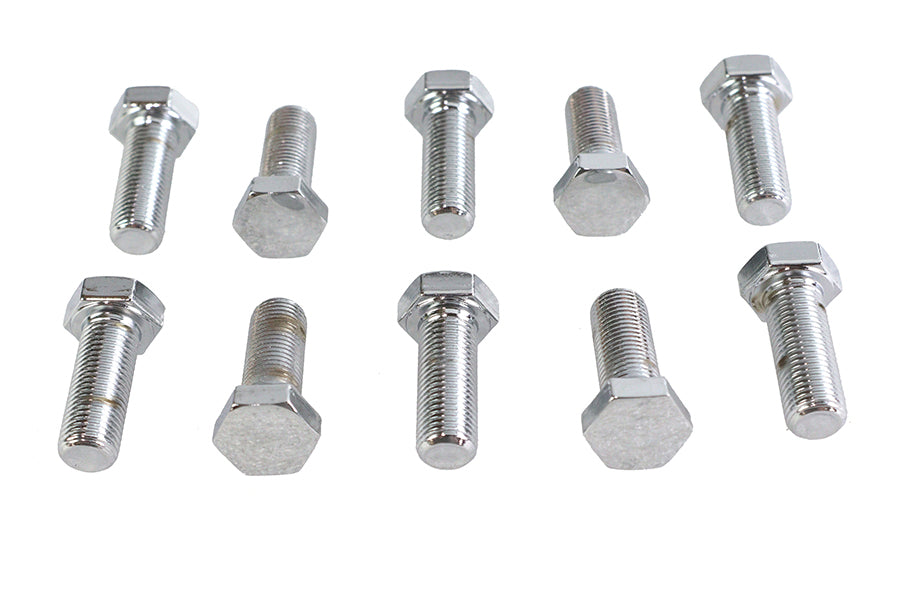 Hex Cap Bolts Chrome 3/8 inch x 1 inch