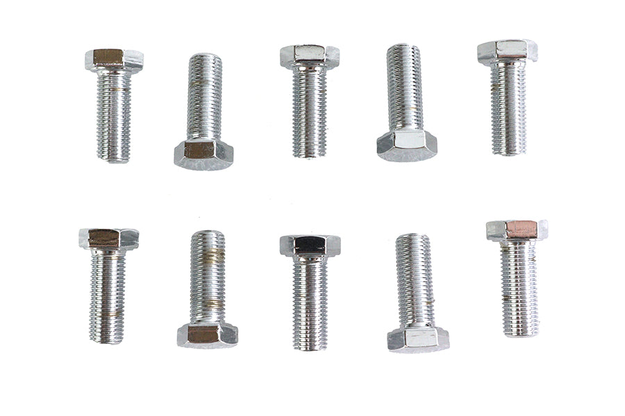 Hex Cap Bolts Chrome 3/8 inch x 1 inch