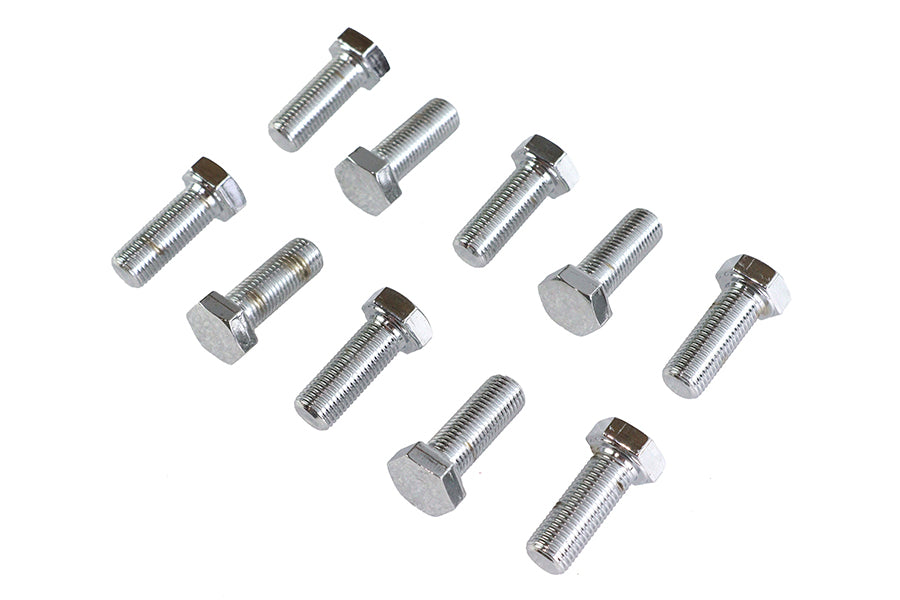 Hex Cap Bolts Chrome 3/8 inch x 1 inch