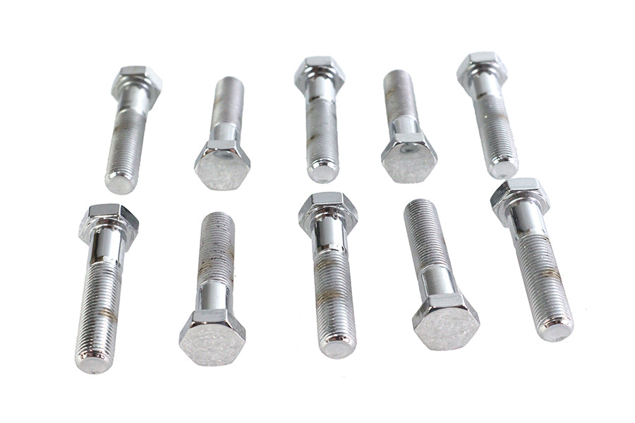 Hex Cap Bolts Chrome 3/8 inch x 1-3/4
