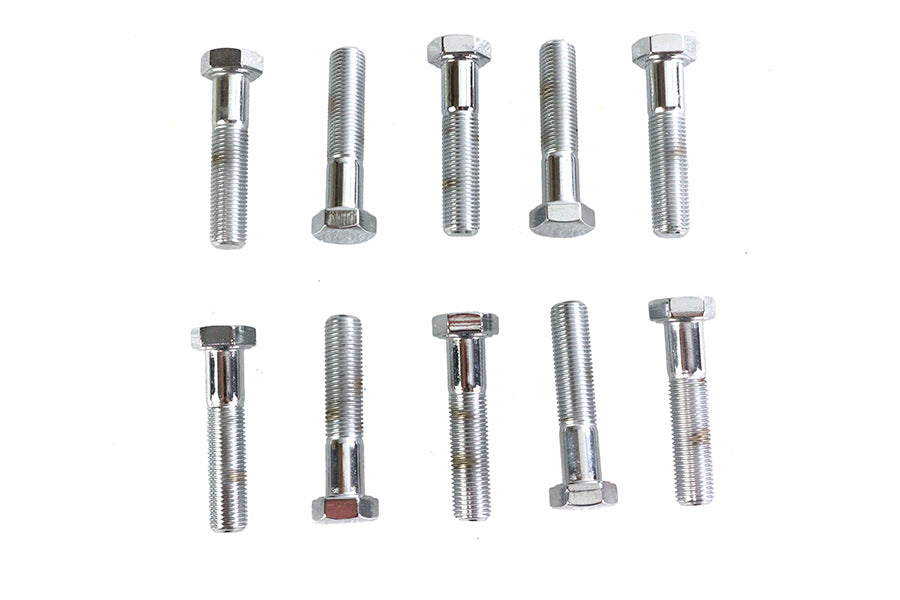 Hex Cap Bolts Chrome 3/8 inch x 1-3/4