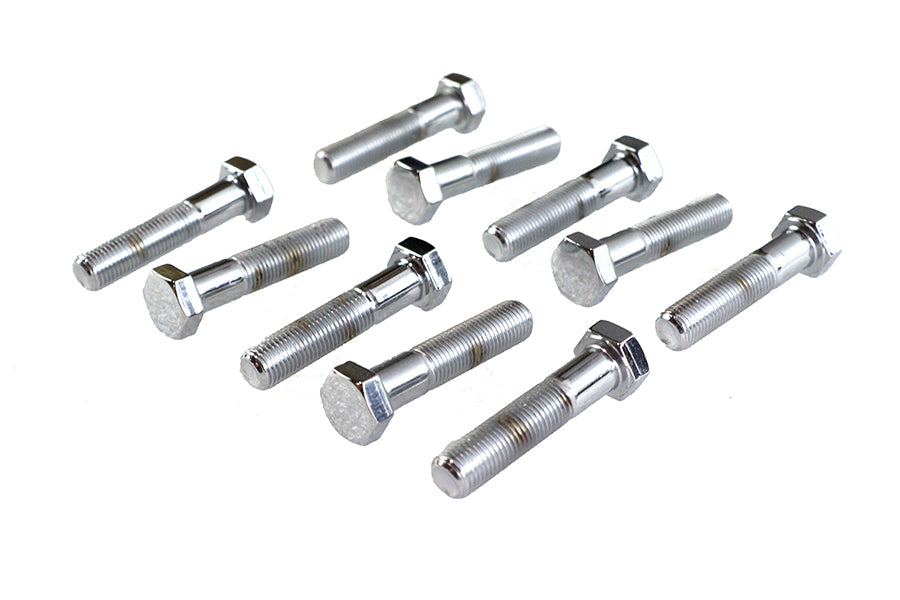 Hex Cap Bolts Chrome 3/8 inch x 1-3/4