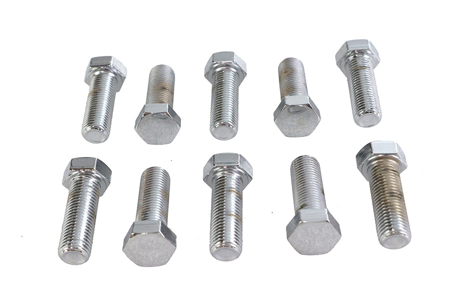 Hex Cap Bolts Chrome 7/16 inch x 1-1/4 inch