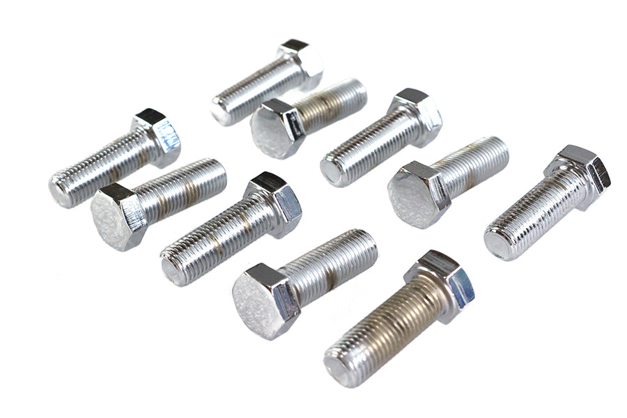 Hex Cap Bolts Chrome 7/16 inch x 1-1/4 inch