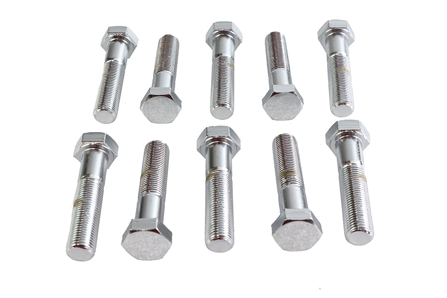 Hex Cap Bolts Chrome 1/2 inch x 2-1/4 inch
